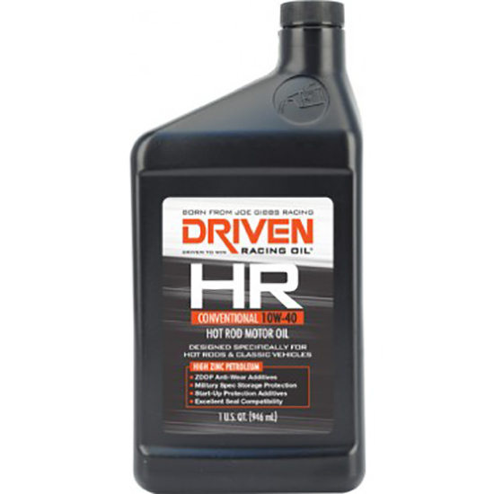 Driven Racing Oil 03806 HR5 Conventional 10W40 Motor Oil, 1 Quart