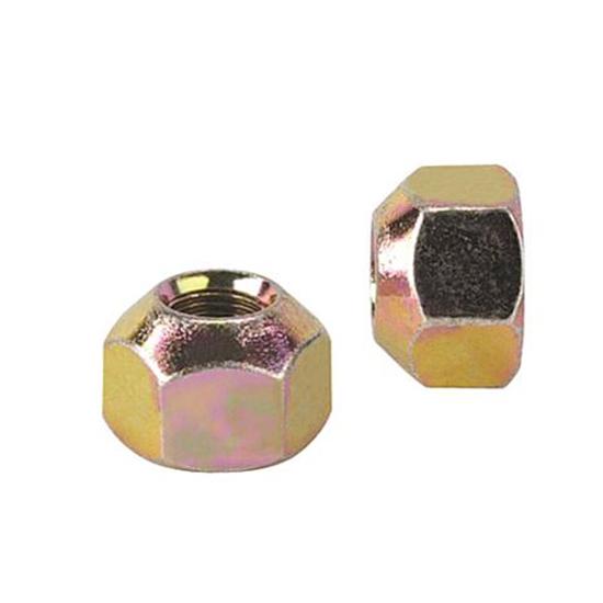 Single Sided Steel Lug Nut, 7/16 Inch RH Fine Thread, Single Taper