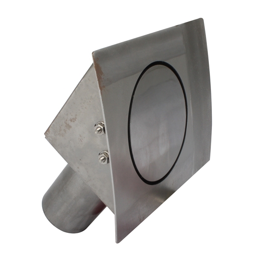 Hagan 45RQP 45 Degree Slight Curve Series RH Hinge Round Fuel Door
