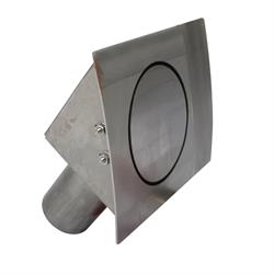 Hagan 45RQP 45 Degree Slight Curve Series RH Hinge Round Fuel Door