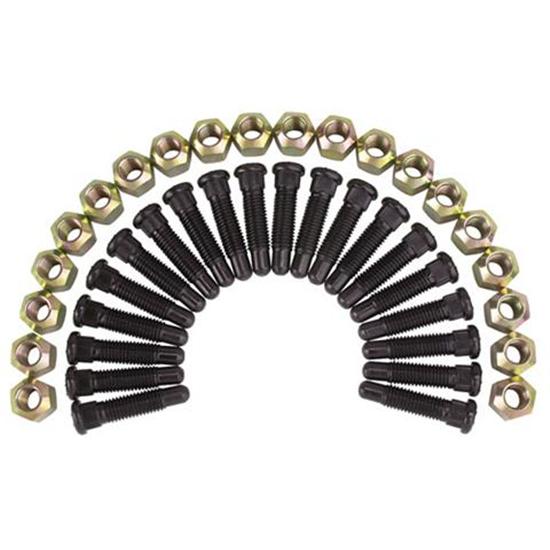 Wheel Stud and Lug Nut Combo, 5/8 Coarse Thread, 3/8 Knurl Length