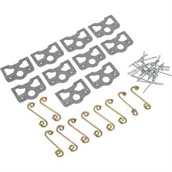Quarter Turn Fastener Spring Plate, Flat Spring and Rivet Sets Pack/10