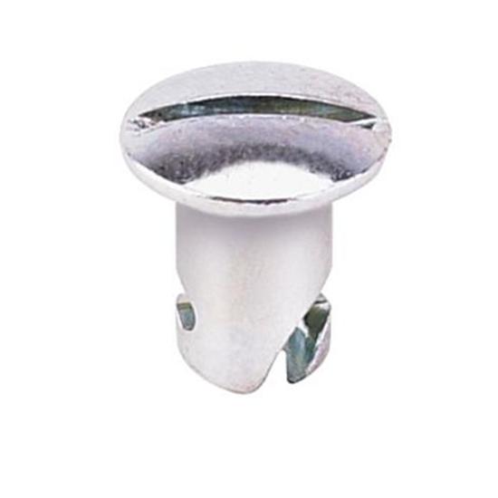 Steel Oval Head Quarter Turn Fasteners, .550 Inch Grip, Pack/10