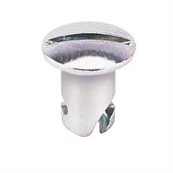Steel Oval Head Quarter Turn Fasteners, .600 Inch Grip, Pack/10