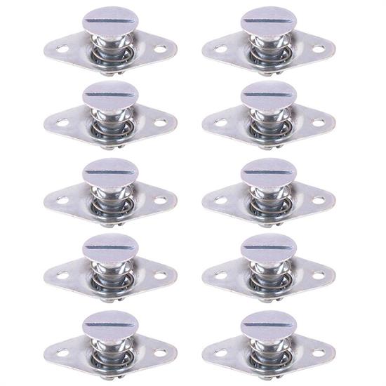 Self-Ejecting Quarter Turn Fasteners, .500 Inch Grip, Pack/10