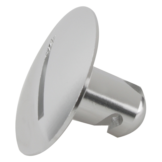 Aluminum Large Head Quarter Turn Fastener, .500 Inch Grip
