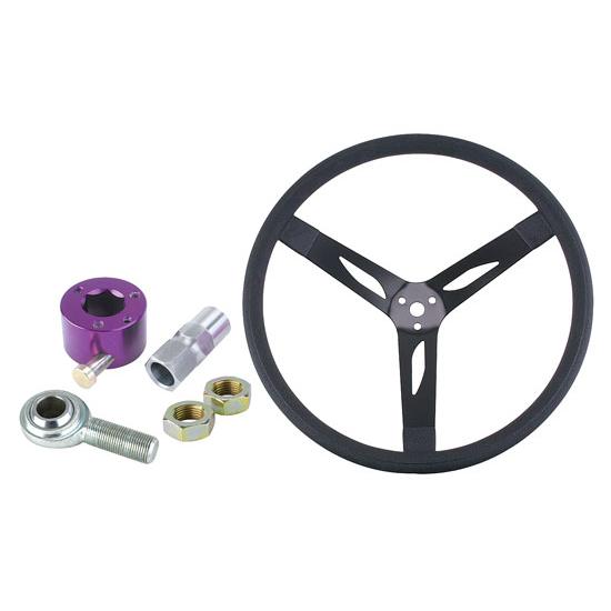 Steel Dish Steering Wheel Combo - 15 Inch