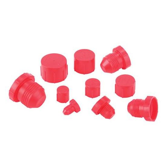 Speedway Plastic AN Fitting Cap and Plug Kit, 72 Pieces