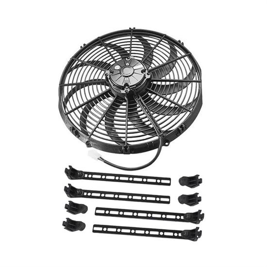 SPAL 14" Pull Type Curved Blade Radiator Cooling Fan & Mount Kit