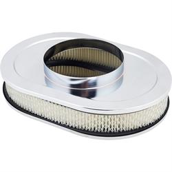 Speedway Chrome Oval Air Cleaner, 12 Inch