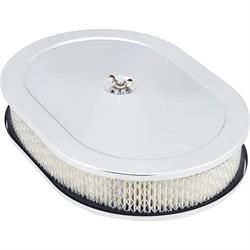 Speedway Chrome Oval Air Cleaner, 12 Inch