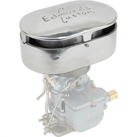Edmunds Custom Air Cleaner, Oval, 2-5/8 Inch Neck