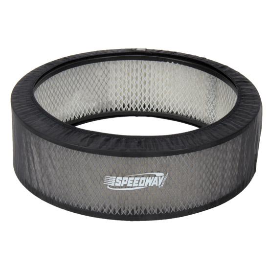 Black Air Filter Cover, 14 x 4 Inch
