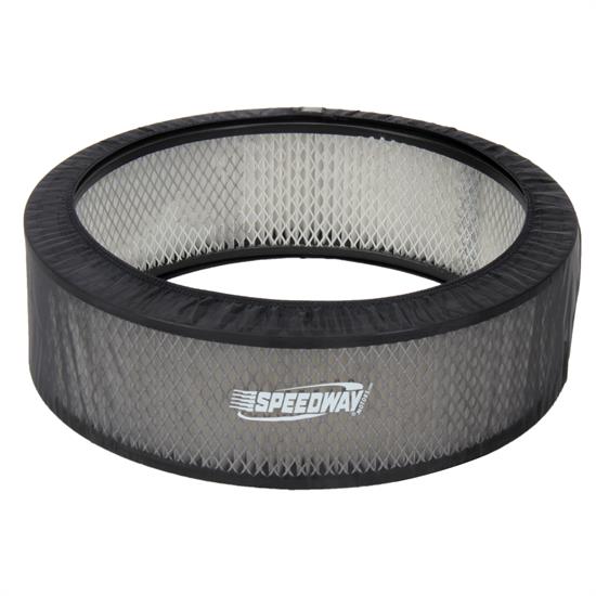 Black Air Filter Cover, 14 x 5 Inch