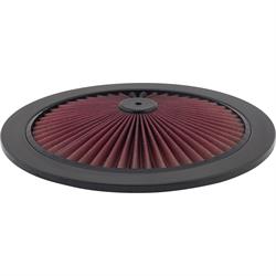 Speedway Super Flow 14 Inch Air Filter Top, Black