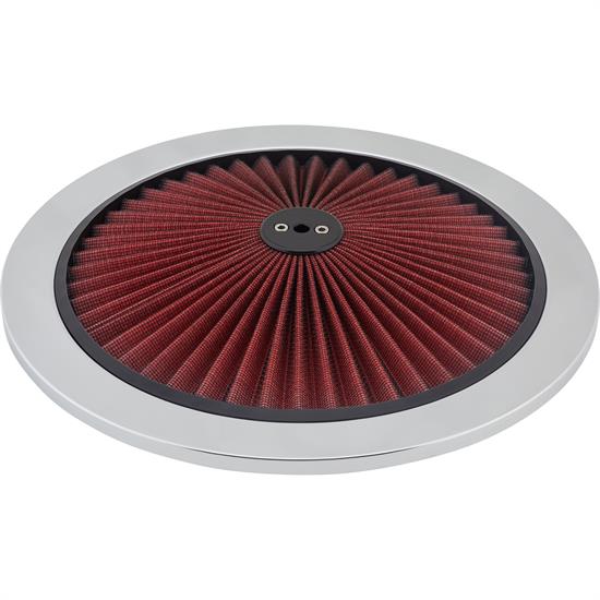 Speedway Super Flow 14 Inch Air Filter Top, Chrome
