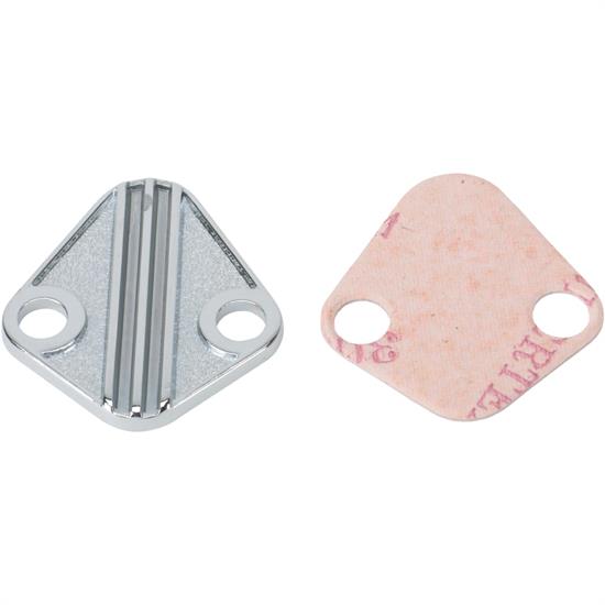 Chrome B/B Chevy Fuel Pump Blockoff