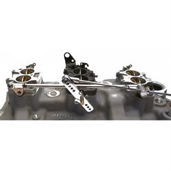 Chevy SBC Rochester 2-Jet 2G Tri-Power 3x2 Carb Kit w/ Linkage
