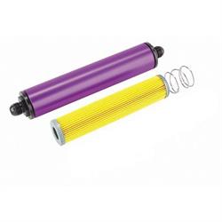 Purple 10 Inch Aluminum Fuel Filter, Paper Element