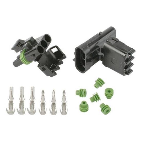 Speedway 70403 Three Wire Weatherpack Connectors, 14-16 Gauge