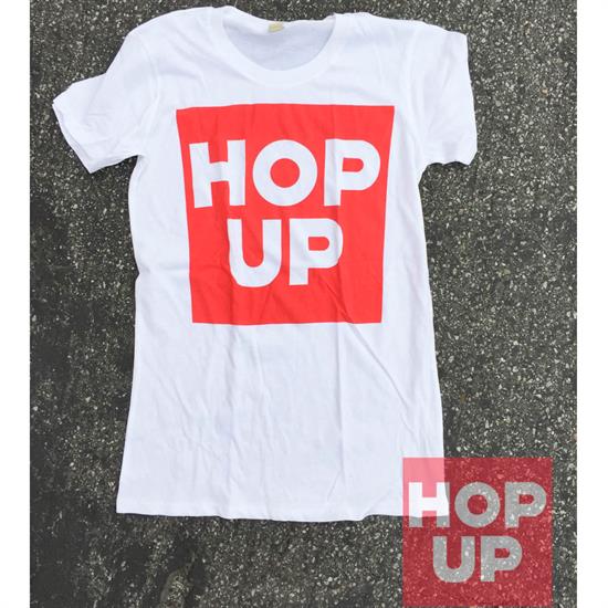 Hop Up Women's Block White T-Shirt