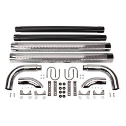 Patriot Exhaust H1070 Chrome Side Pipes w/Mufflers, 70 Inch, PR