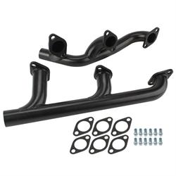 Speedway Economy Ford Flathead V8 Exhaust Headers, Raw Finish
