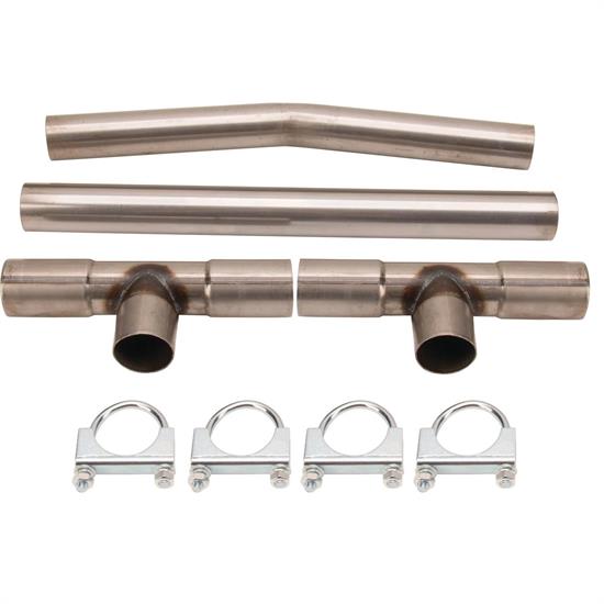 Universal Dual Exhaust H-Pipe Balance Tube Kit, 2-1/4 Inch