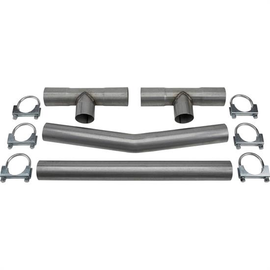 Universal Dual Exhaust H-Pipe Balance Tube Kit, 2-1/2 Inch