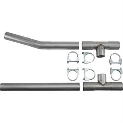 Universal Dual Exhaust H-Pipe Balance Tube Kit, 2-1/2 Inch