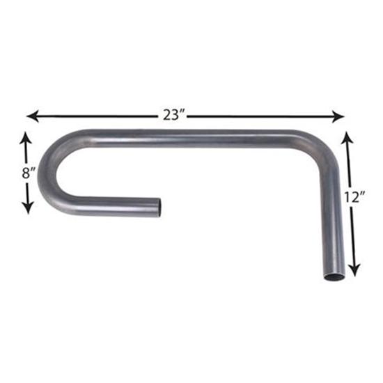 Combo Exhaust Pipe Mandrel Bend/Header Tubing, Mild Steel, 1-3/4"