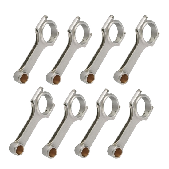 Scat 66000214 Q-Lite Small Block Chevy Forged H-Beam Rods, 6.0 Inch