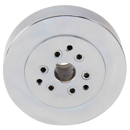 Speedway Chrome SB Chevy 400 Fluid Crank Damper, 71/4 Inch