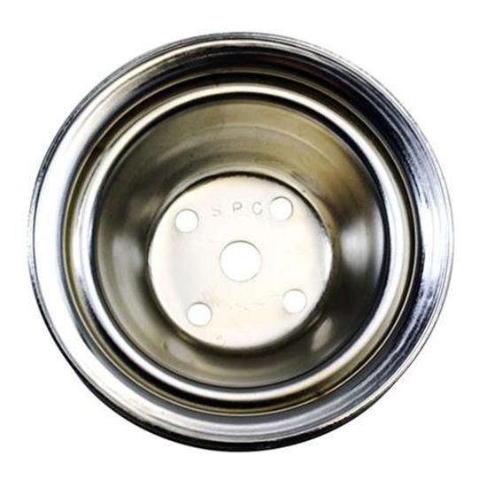 1969-85 Small Block Chevy Single Groove Upper Pulley, Long Water Pump