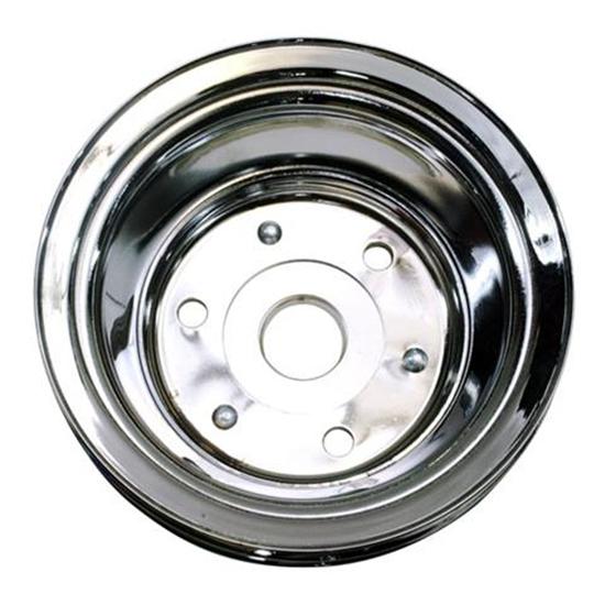 1969-85 Small Block Chevy Double Groove Lower Pulley, Long Water Pump