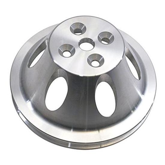 Small Block Chevy Aluminum Single Upper Pulley, Short Pump