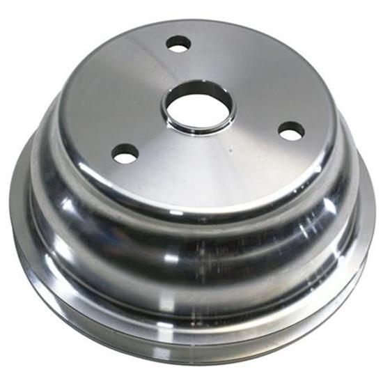 1969-1985 Small Block Chevy Aluminum Single Lower Pulley, Long Pump