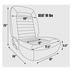 Procar Classic Lowback Mustang-Style Bucket Seats