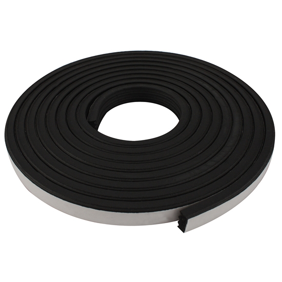 Rectangular Shape Rubber Cowl Lacing, 3/8 Inch Wide, 8 Feet