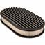 15 Inch Fully Finned Oval Air Cleaner Set w/ Paper Filter, Black 15 Inch Fully Finned Oval Air Cleaner Set w/ Paper Filter, Black