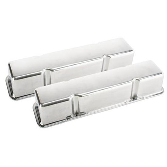 Small Block Chevy Polished Aluminum Tall Valve Covers