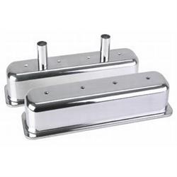 S/B Chevy Tall Aluminum Centerbolt Valve Covers w/Gaskets/Bolts