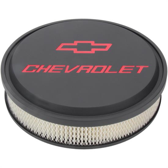 ProForm 141-834 Chevrolet Slant-Edge Air Cleaners, Black
