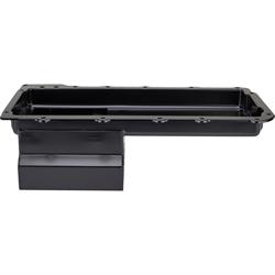 LS Swap Conversion Low Profile Oil Pan, Black, 90 Degree 10 AN