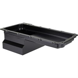 LS Engine Swap Conversion Low Profile Oil Pan, Black, 10 AN
