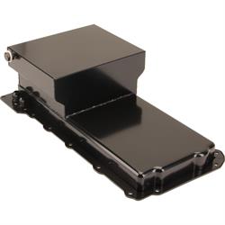 Black Steel GM LS, 7 Qt Oil Pan, -10 AN Fittings