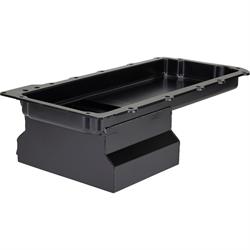 LS Engine Swap Conversion Low Profile Oil Pan, Black, 10 AN