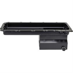 LS Engine Swap Conversion Low Profile Oil Pan, Black, 10 AN