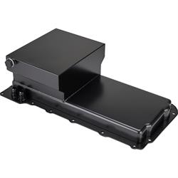 LS Engine Swap Conversion Low Profile Oil Pan, Black, 10 AN