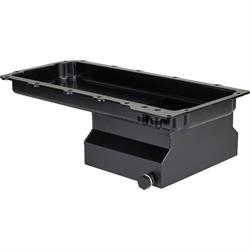 LS Engine Swap Conversion Low Profile Oil Pan, Black, 10 AN